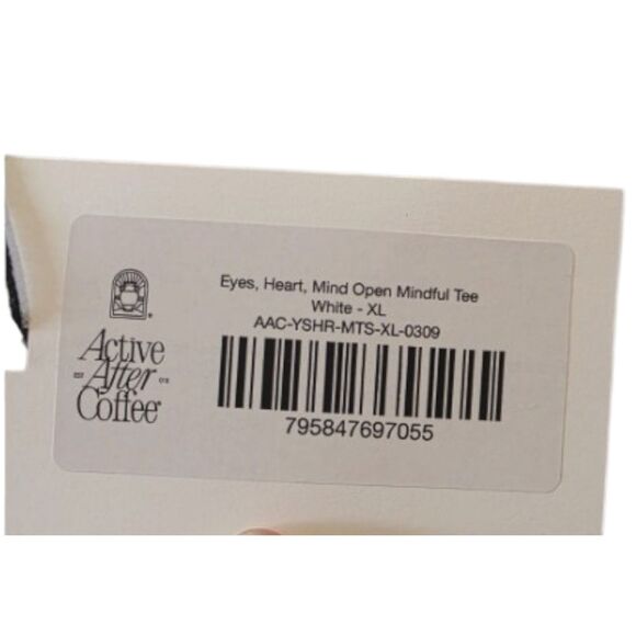 Active After Coffee Graphic T Shirt Unisex Eyes Open Heart Open Mind Open - Picture 4 of 7